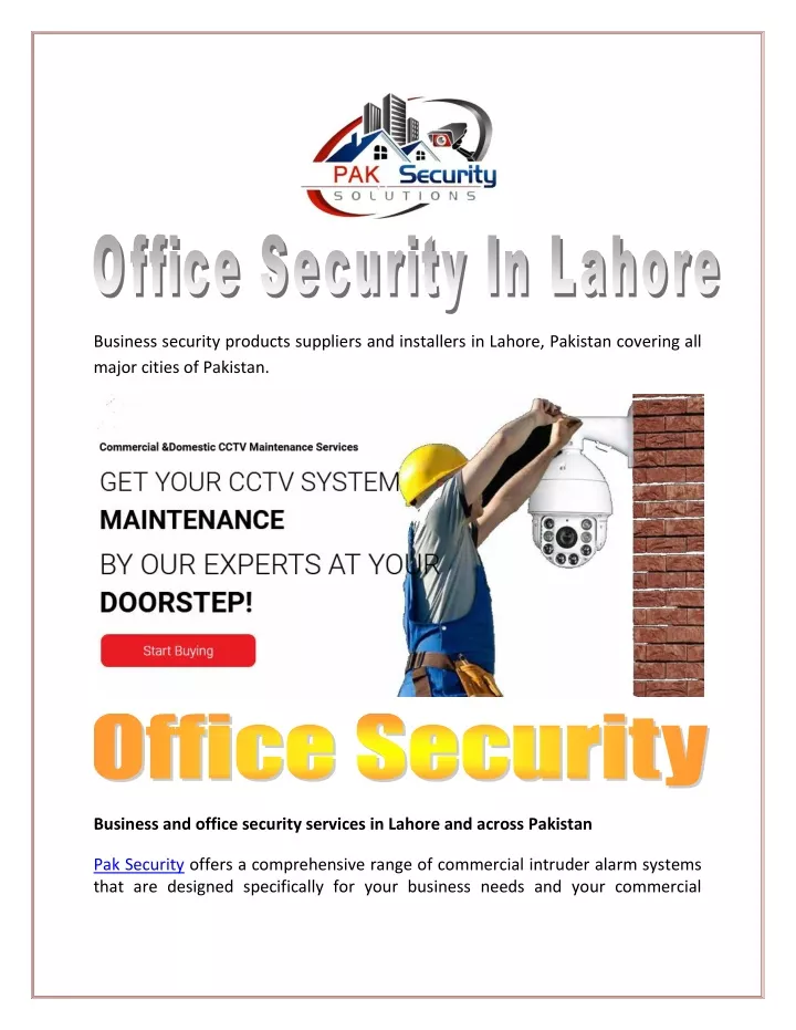 business security products suppliers