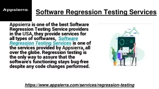software regression testing services