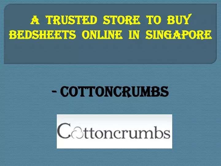a trusted store to buy bedsheets online