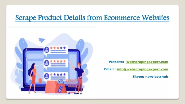 scrape product details from ecommerce websites