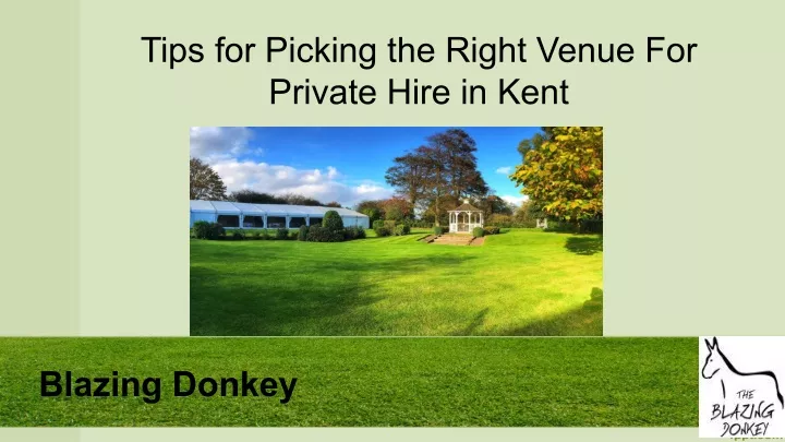 tips for picking the right venue for private hire