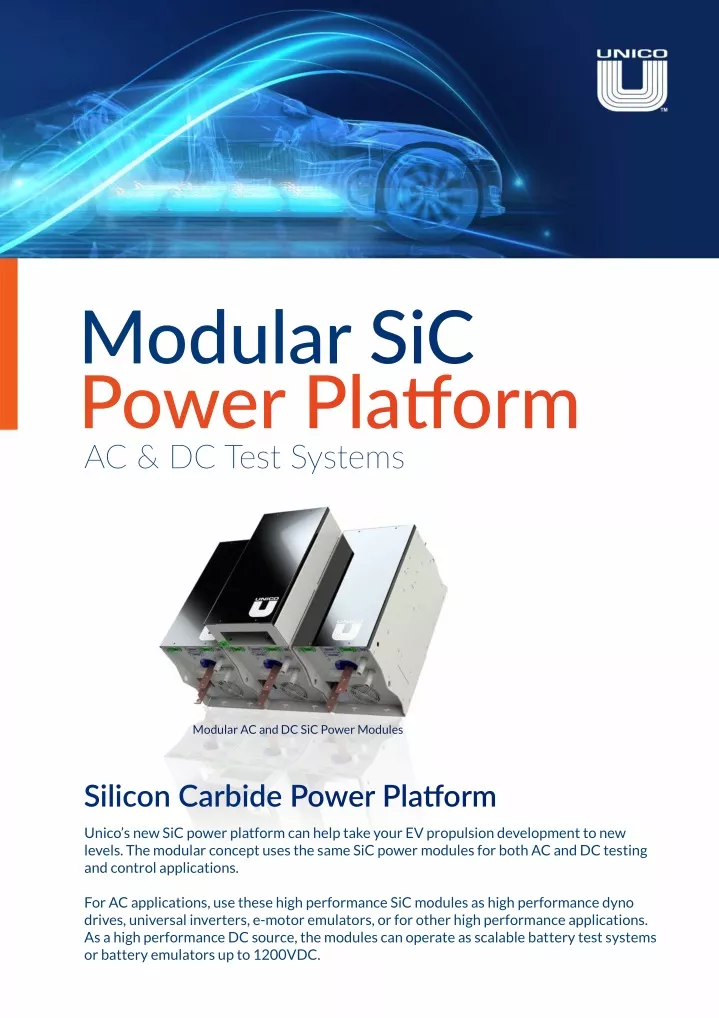 modular sic power pla orm ac dc test systems