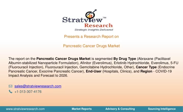 presents a research report on pancreatic cancer