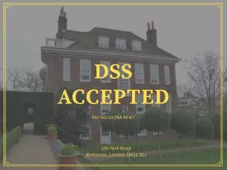 DSS Accepted | Pay No Extra Rent