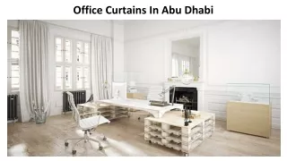 Office Curtains In Abu Dhabi