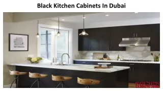 Black Kitchen Cabinets In Dubai