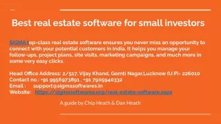 _Best real estate software for small investors