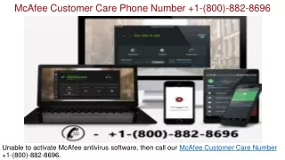 McAfee Customer Care Number  1-(800)-882-8696