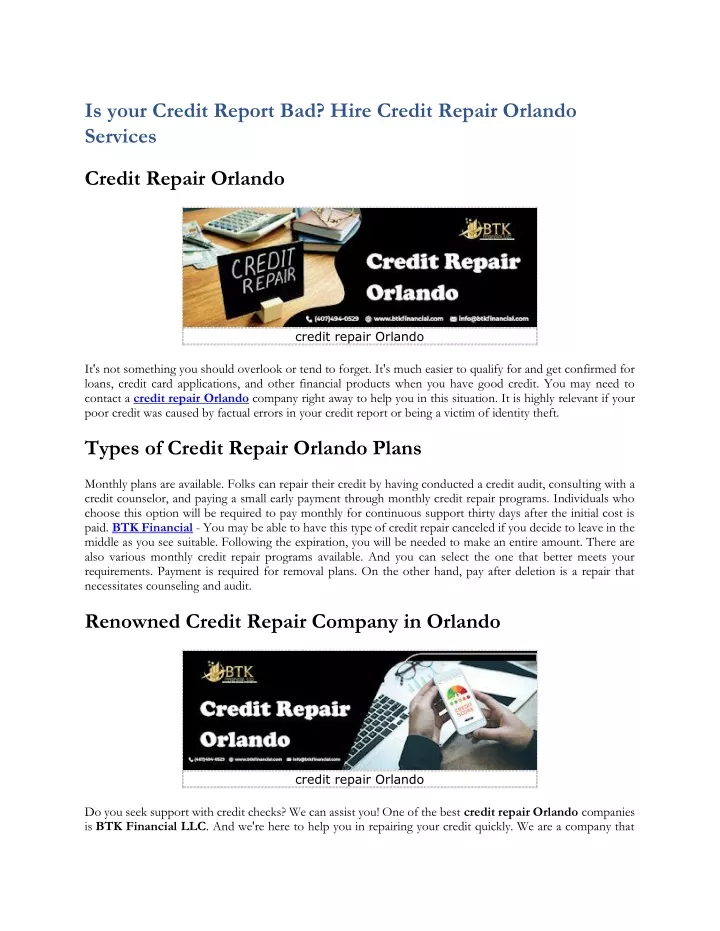 is your credit report bad hire credit repair