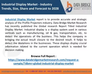 industrial display market industry trends size