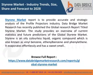 styrene market industry trends size share