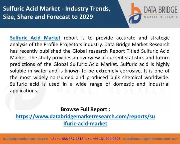 sulfuric acid market industry trends size share