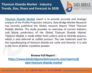 titanium dioxide market industry trends size