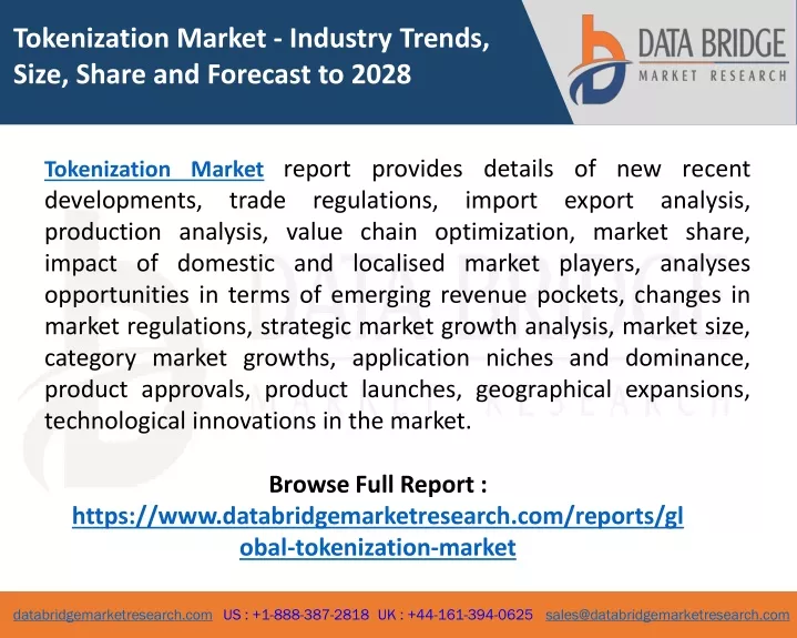 tokenization market industry trends size share
