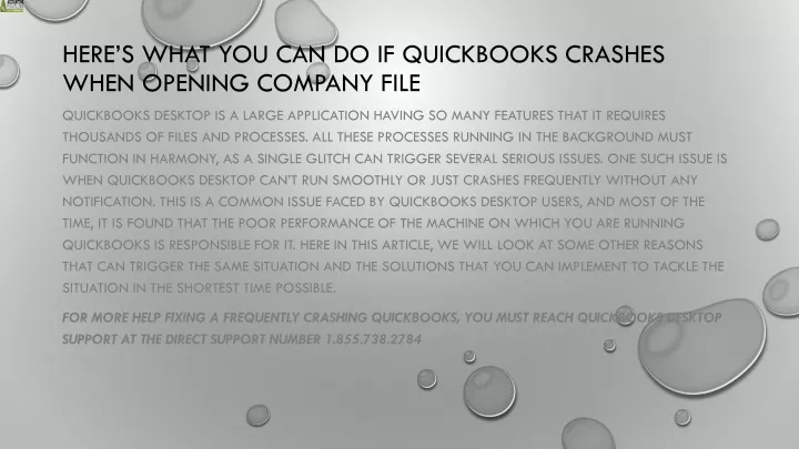 here s what you can do if quickbooks crashes when opening company file