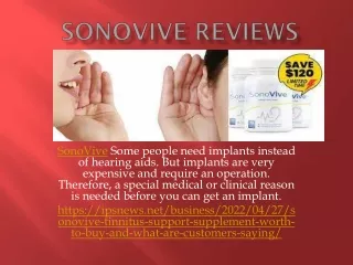 sonovive some people need implants instead