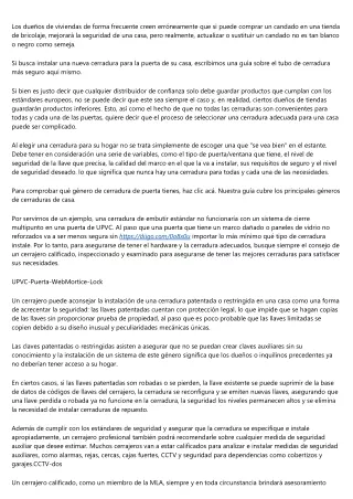 Consejos para sustituir las cerraduras de su vivienda seguramente