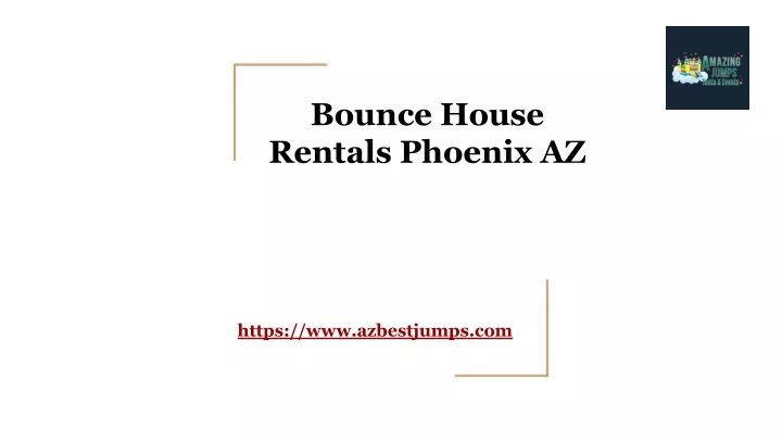 bounce house rentals phoenix az