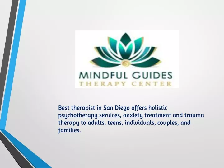 best therapist in san diego offers holistic