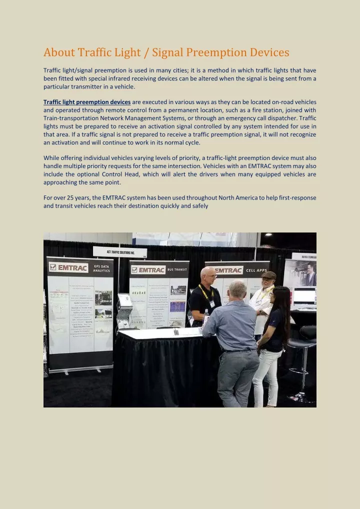 about traffic light signal preemption devices