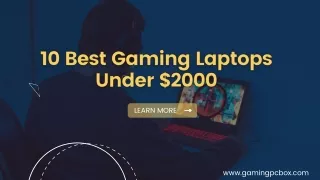 10 Best Gaming Laptops Under $2000 | Updated List For 2022