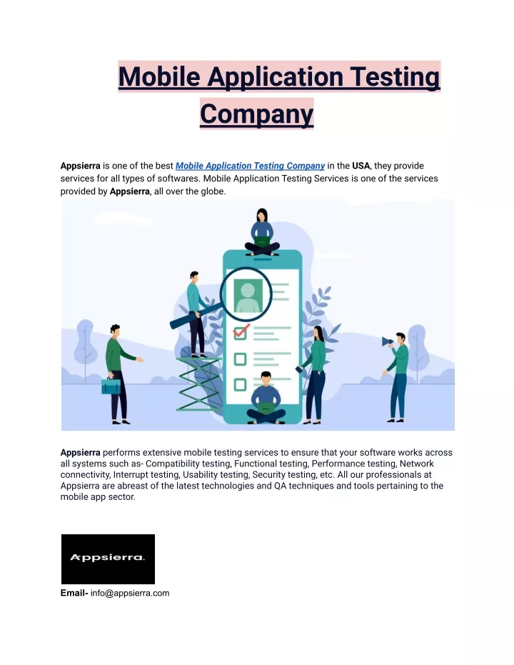 mobile application testing company