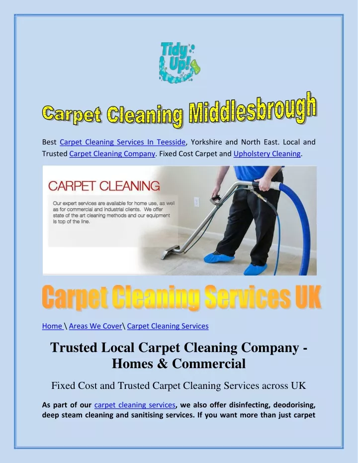 best carpet cleaning services in teesside