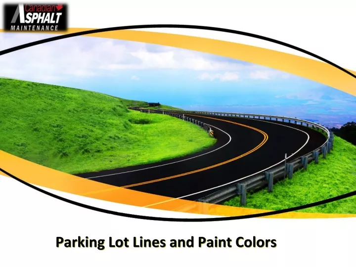parking lot lines and paint colors