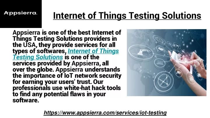 internet of things testing solutions