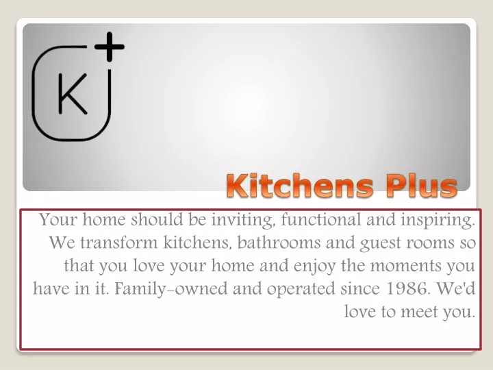 Kitchens Plus N 