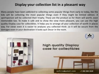 Display your collection list in a pleasant way