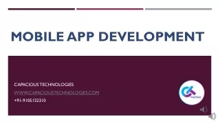 Mobile App Development - Capacious Technologies