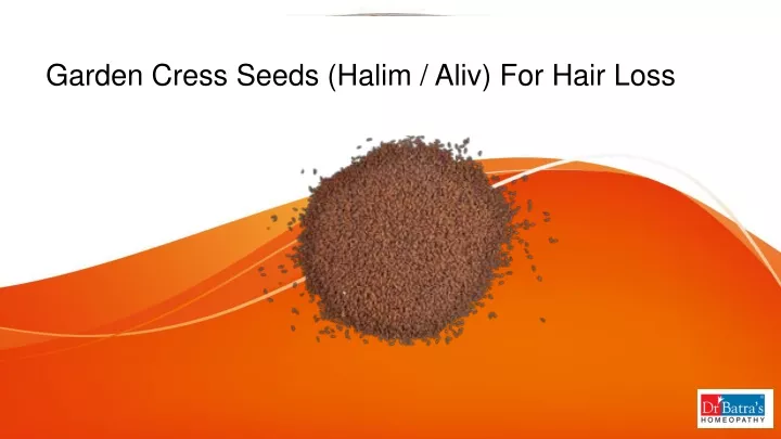 garden cress seeds halim aliv for hair loss