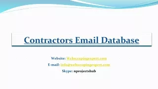 contractors email database