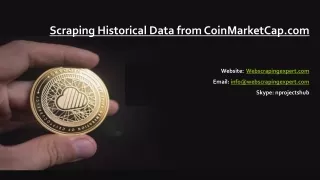 Scraping Historical Data from CoinMarketCap.com