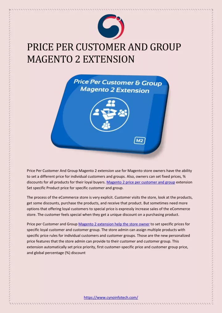 price per customer and group magento 2 extension