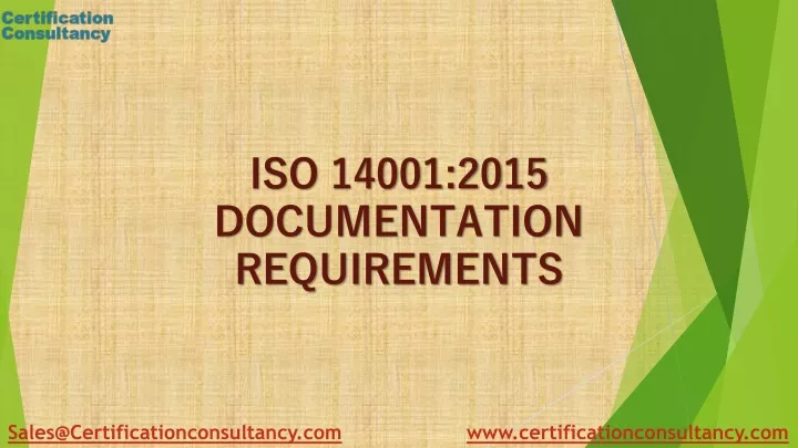 iso 14001 2015 documentation requirements