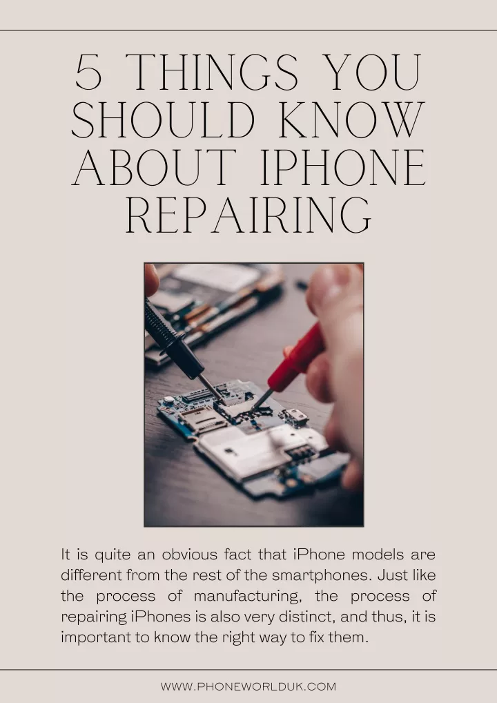 5 things you should know about iphone repairing