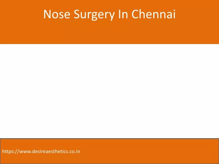 nose surgery in chennai