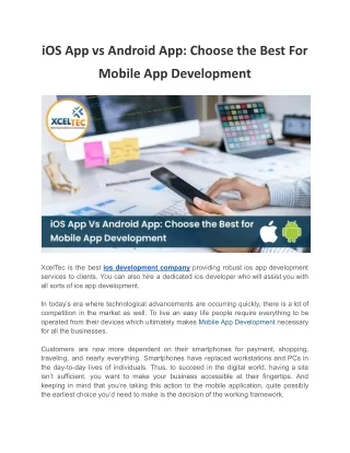 ios app vs android app choose the best for
