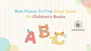 Best Places To Find Great Deals On Children's Books