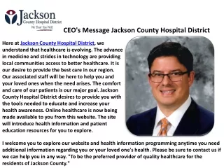 Visitor Information - Emergency Service in Jackson County - Jchd