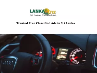 Trusted Free Classified Ads in Sri Lanka - lankatree.lk