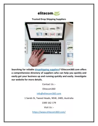 Trusted Drop Shipping Suppliers