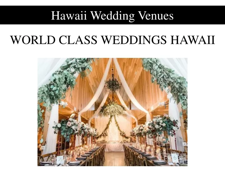 hawaii wedding venues