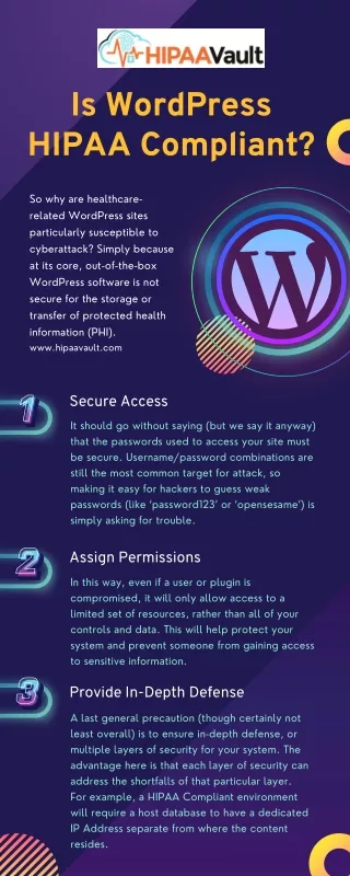 Is WordPress HIPAA Compliant?