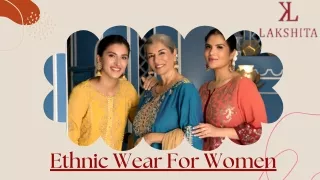 Ethnic Wear For Women Online - Lakshita