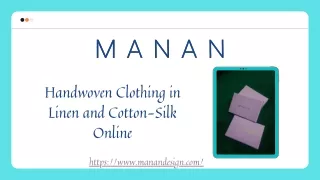 Handwoven Clothing in Linen and Cotton-Silk OnlineNew Menswear Collection | Line