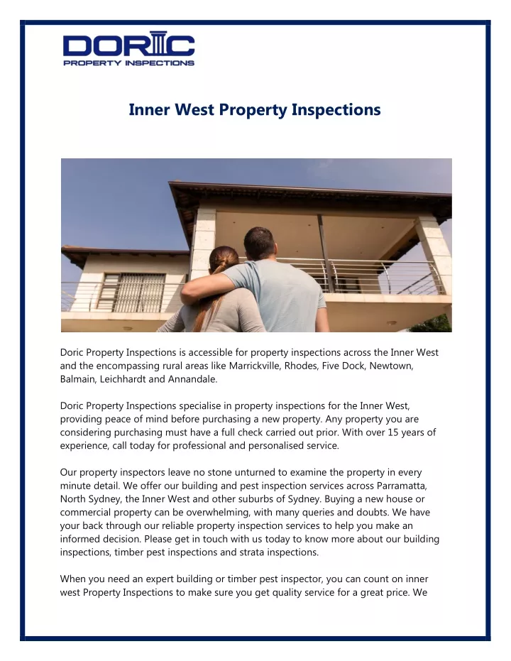 inner west property inspections