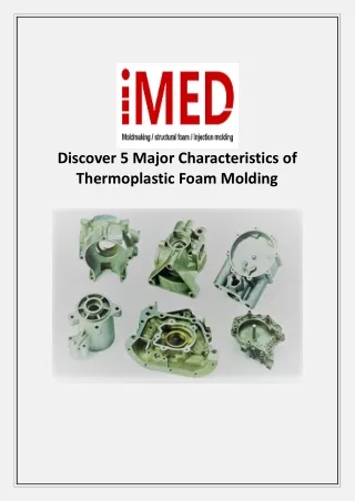Discover 5 Major Characteristics of Thermoplastic Foam Molding
